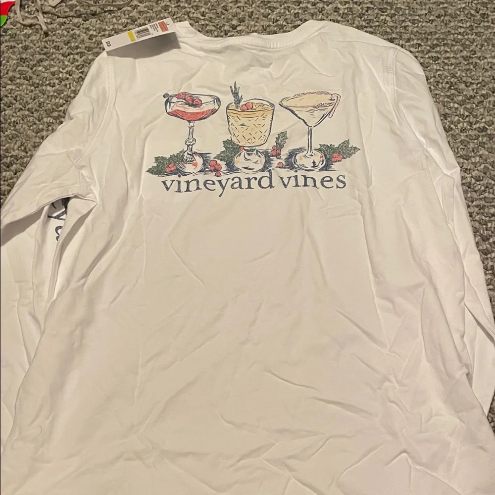 Vineyard Vines White Long Sleeve Tee - Picture 2 of 2